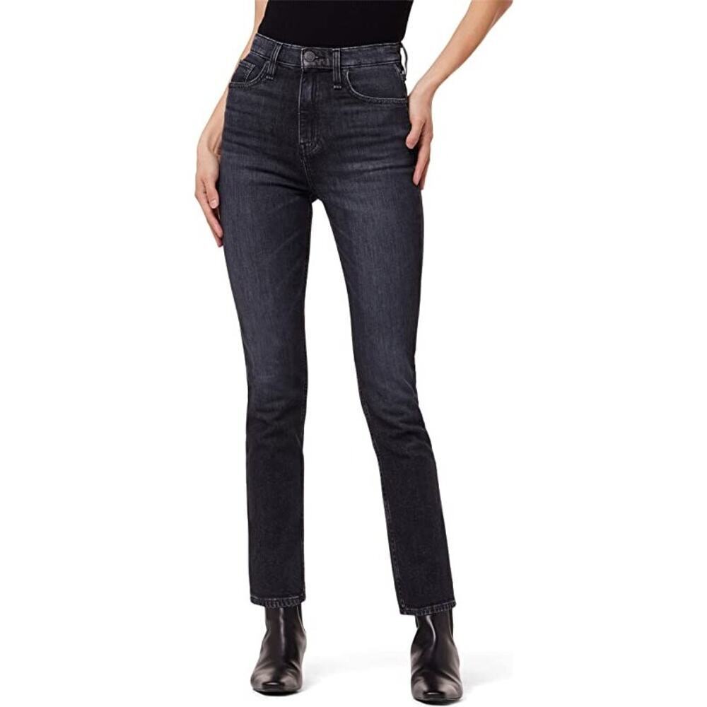 Hudson Harlow Ultra High-Rise Cigarette Ankle Jeans Eco Black Size 27 NWT